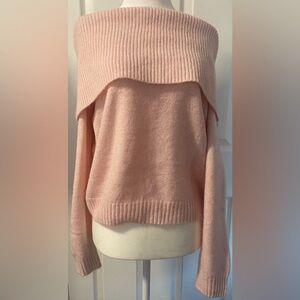 H&M Blush Off-Shoulder Sweater